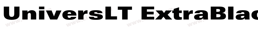 UniversLT ExtraBlac字体转换